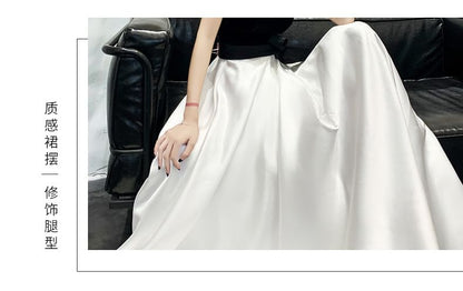 Bow A-Line Two Gown Tone Strapless Evening