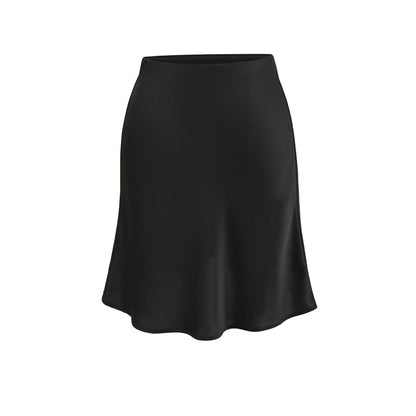 Solid High Rise Mini Mermaid Skirt