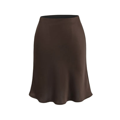 Solid High Rise Mini Mermaid Skirt