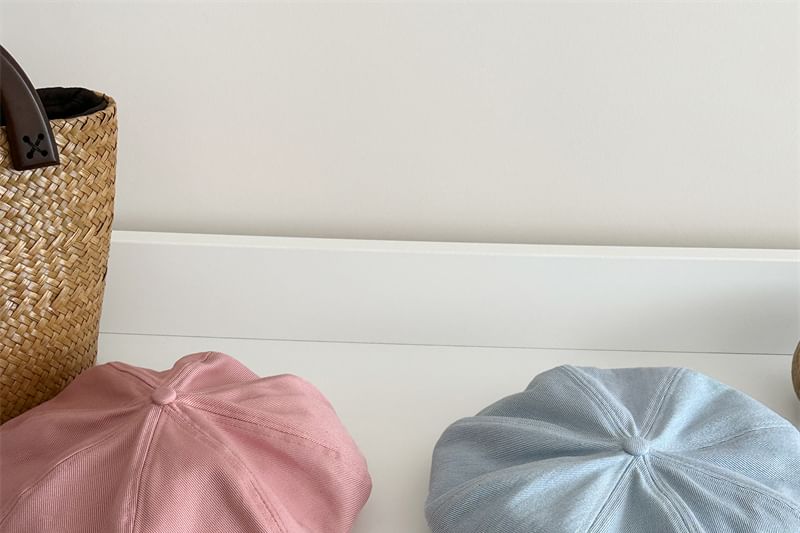 Lettering Beret Denim