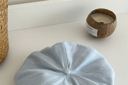 Lettering Beret Denim