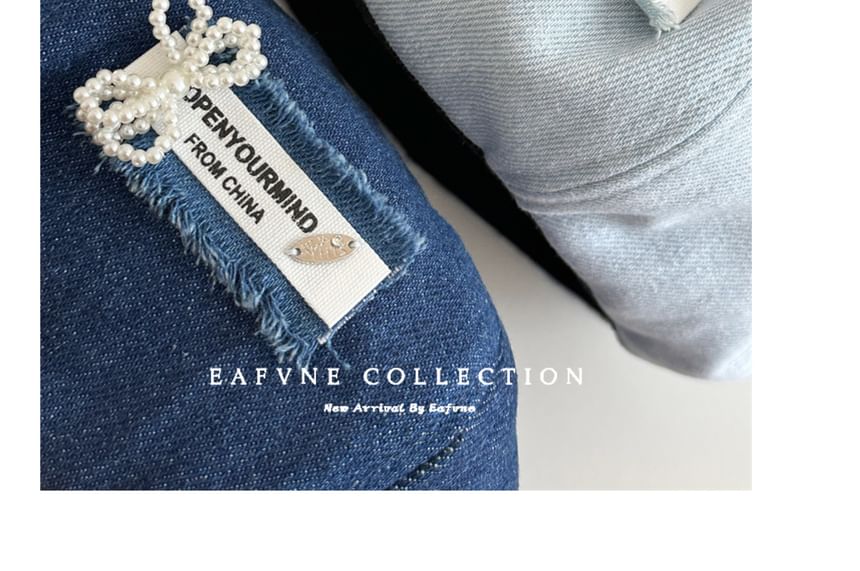 Lettering Beret Denim