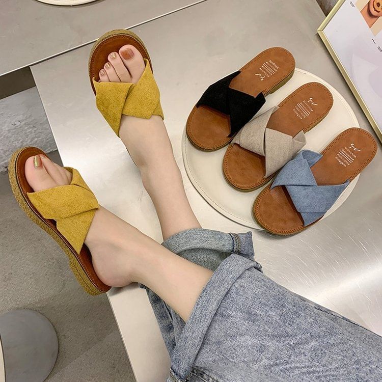 Criss Sandals Cross Slide