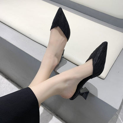 Pointed Heel Mules Toe Kitten