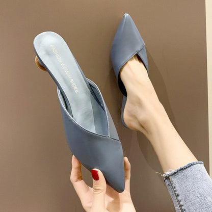 Toe Heel Pointed Mules Kitten