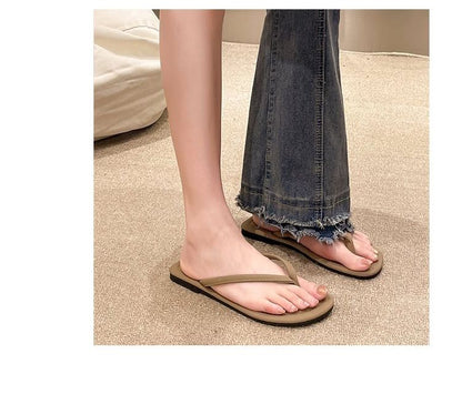 Plain Flip-Flops Flat