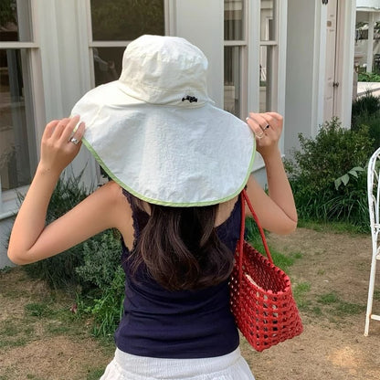 Hiking Trim Contrast Hat Bucket Plain