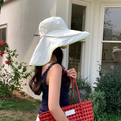 Hiking Trim Contrast Hat Bucket Plain