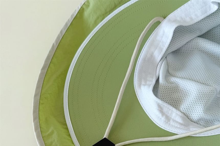 Hiking Trim Contrast Hat Bucket Plain