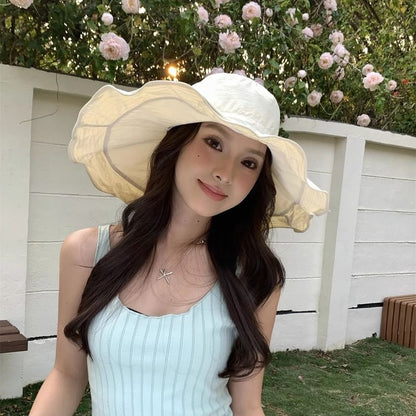 Bucket Hat Ruffle Plain Hiking