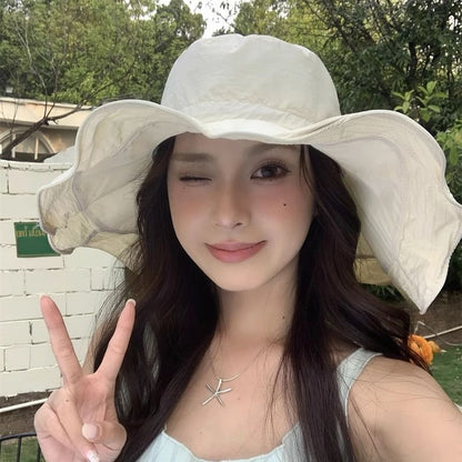 Bucket Hat Ruffle Plain Hiking