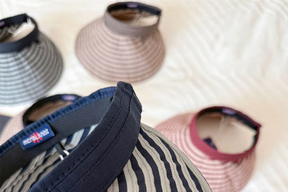 Brim Wide Visor Striped