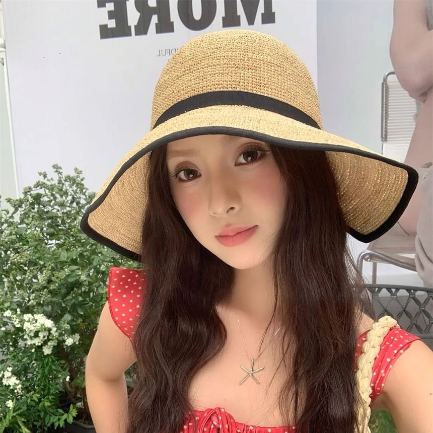 Hat Two Cloche Tone Straw