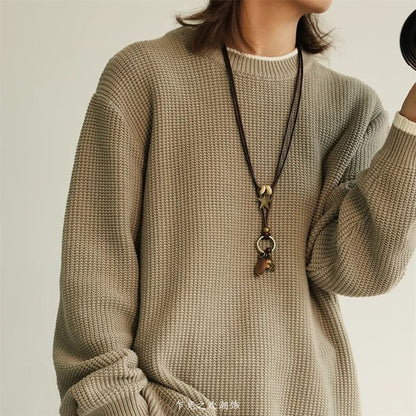 Layered Necklace Pendant Bead Star Cord