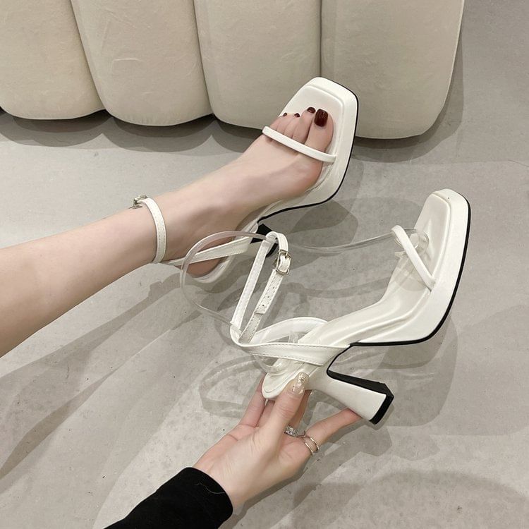 Ankle Platform Strap Heel High Sandals