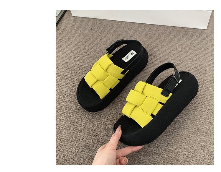 Sandals Woven Platform