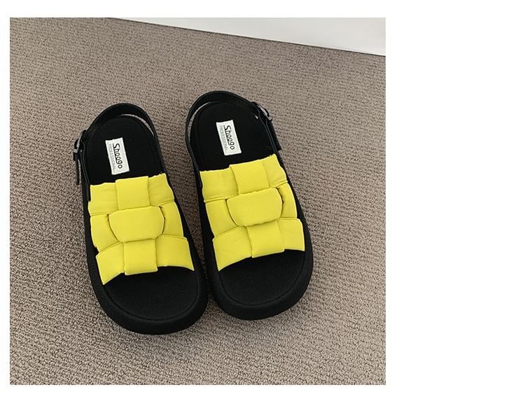 Sandals Woven Platform