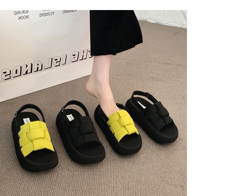 Sandals Woven Platform