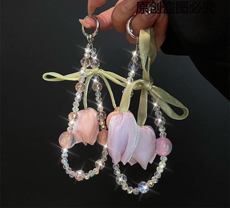 Flower with Phone Lanyard Pad