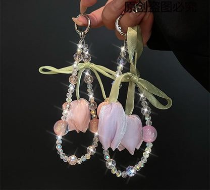 Flower with Phone Lanyard Pad