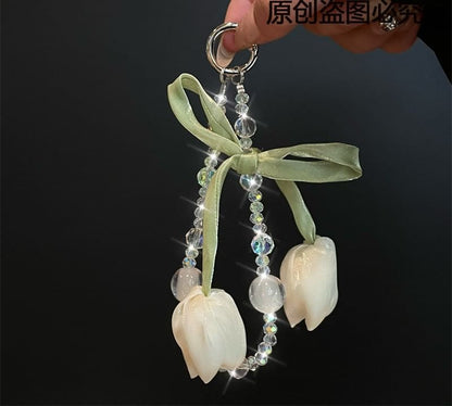 Flower with Phone Lanyard Pad