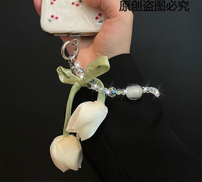 Flower with Phone Lanyard Pad