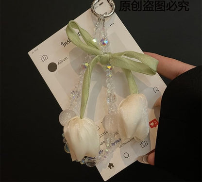 Flower with Phone Lanyard Pad