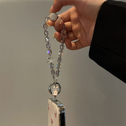 Phone Beaded Butterfly Lanyard