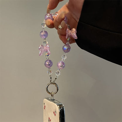 Phone Beaded Lanyard Butterfly