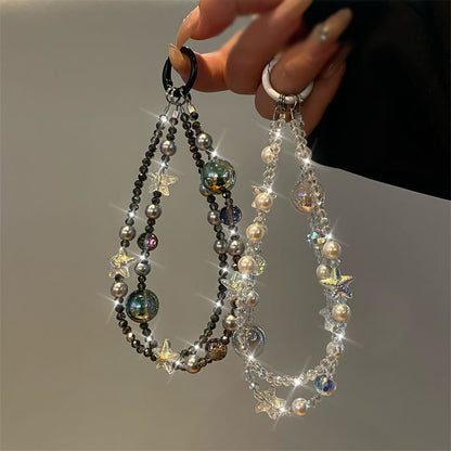 Pearl Star Phone Lanyard Faux