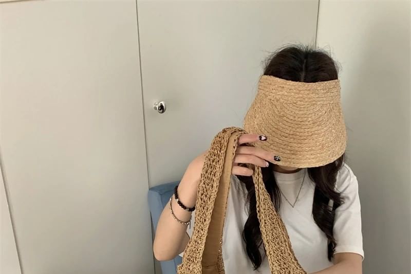 Bag Tote Straw Plain