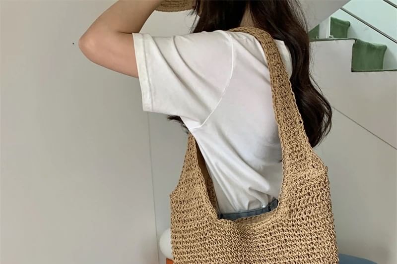 Bag Tote Straw Plain