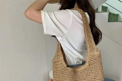 Bag Tote Straw Plain