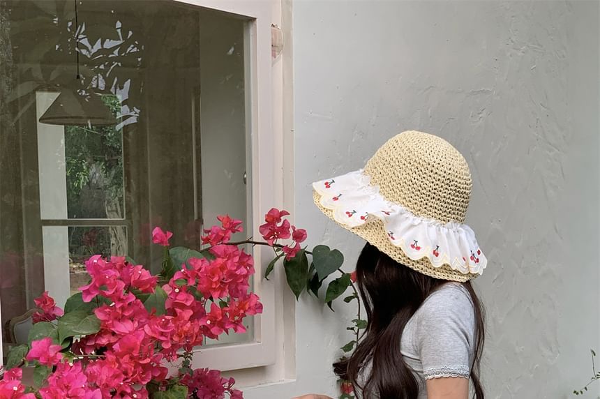 Tote Bag Straw Striped