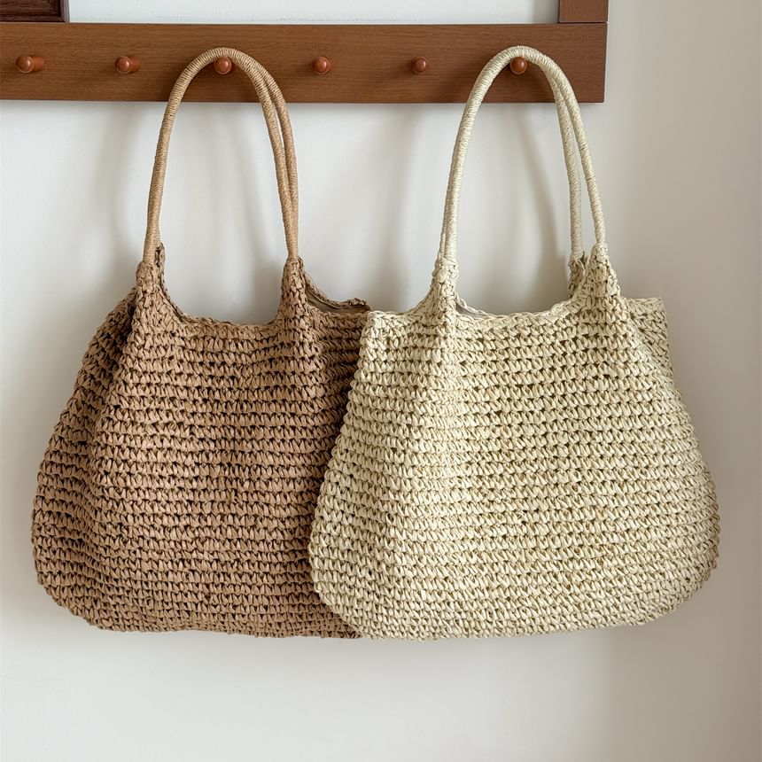 Bag Plain Tote Straw