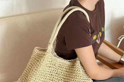 Bag Plain Tote Straw