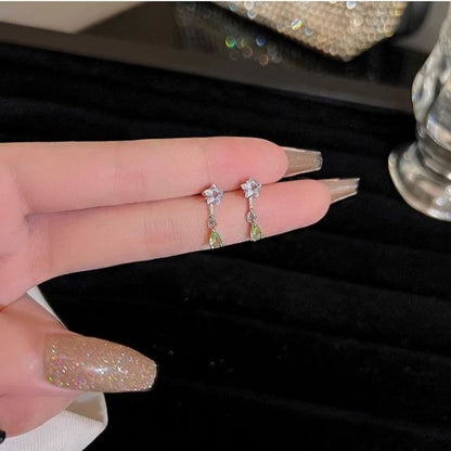 Earring Drop CZ Star