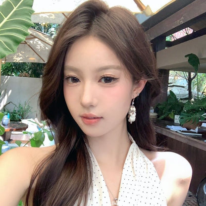 Earring Hook Disc Shell Dangle