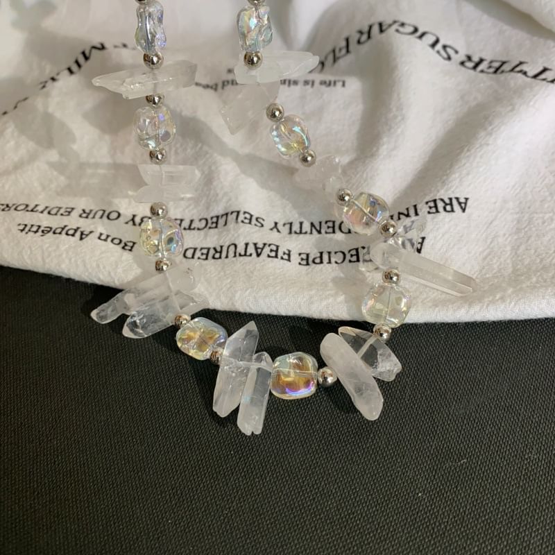 Bead Crystal Faux Necklace