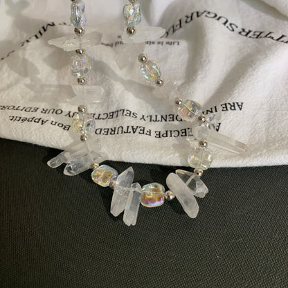 Bead Crystal Faux Necklace