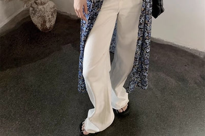 V-Neck Dress Print Floral Midi A-Line Sleeveless