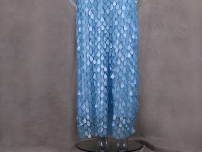 Sheath Lace Maxi Sequin Dress Strapless