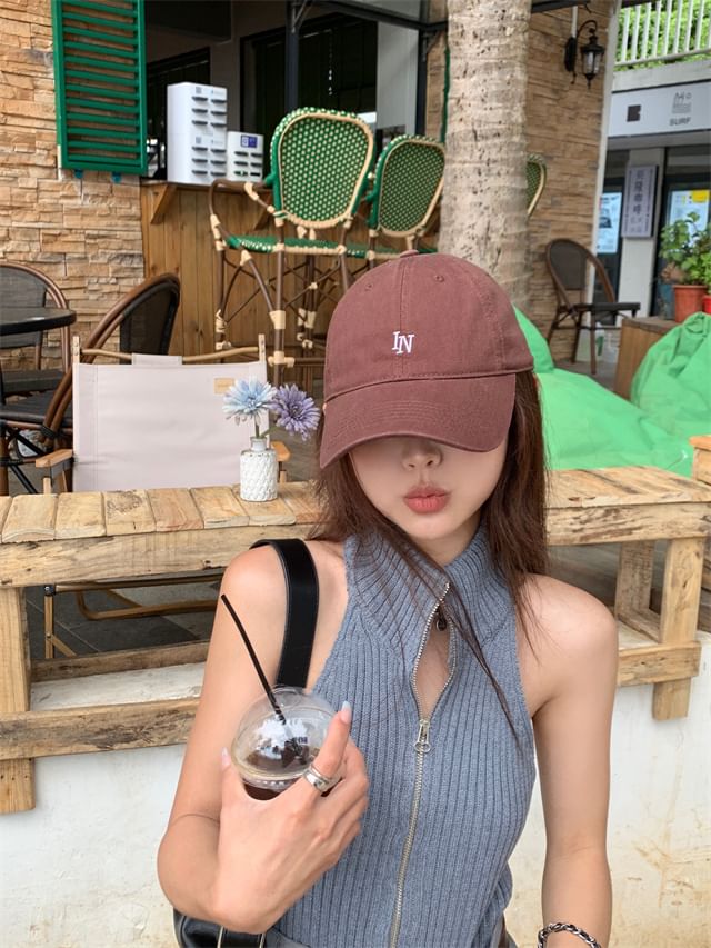 Embroidered Cap Baseball Lettering