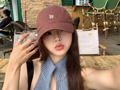 Embroidered Cap Baseball Lettering