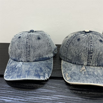 Denim Cap Distressed Baseball
