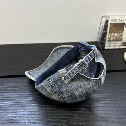 Denim Cap Distressed Baseball
