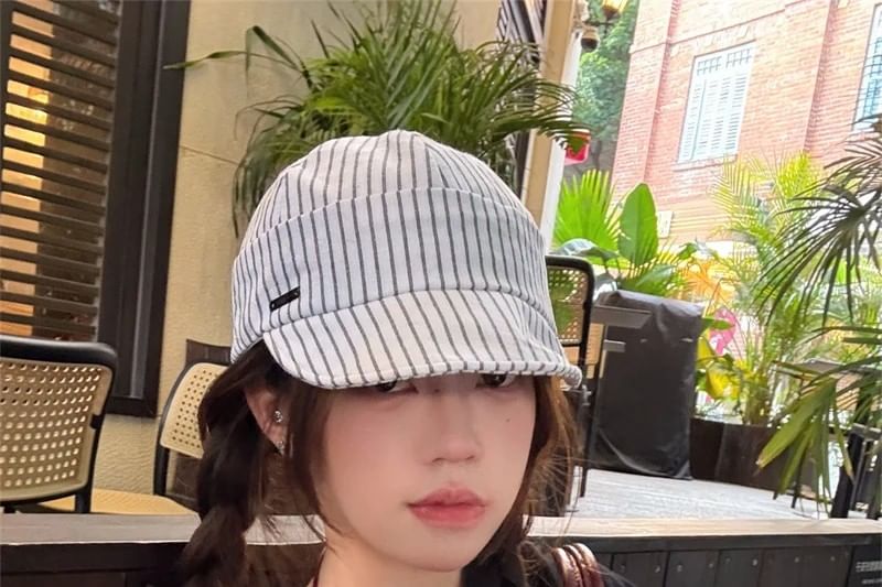 Striped Cap Baseball Brim Short