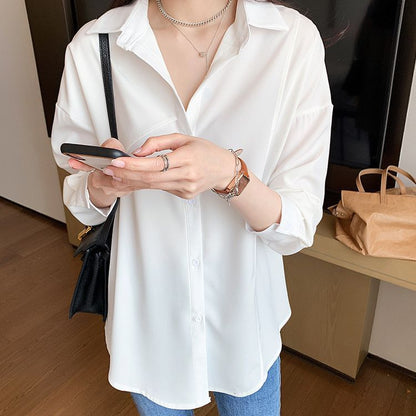 Plain Long-Sleeved Classic Shirt