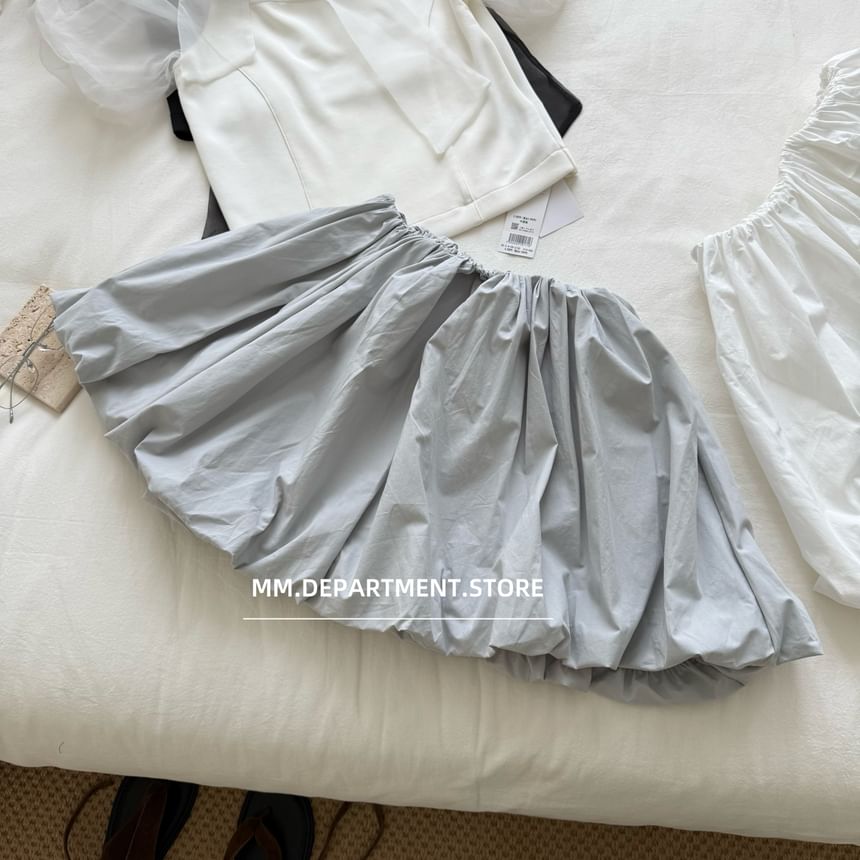 Rise Skirt Plain High Mini A-Line