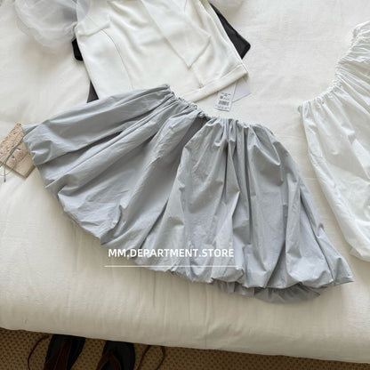 Rise Skirt Plain High Mini A-Line